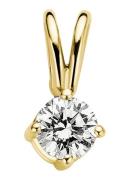 Diamond Point Geelgouden solitair groeibriljant hanger, 0-14 ct- 0-14 ...