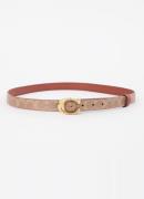 Coach Reversible riem van kalfsleer met logoprint