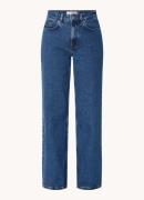 Selected Femme Alice high waist straight leg jeans met donkere wassing