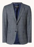 Strellson Alzer regular fit blazer met ruitdessin en klepzakken