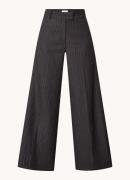 Aaiko Nore high waist wide fit pantalon met streepprint