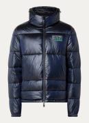 Emporio Armani Puffer jack met ritszakken en afneembare capuchon