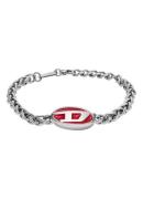 Diesel Schakelarmband met logo DX1445040