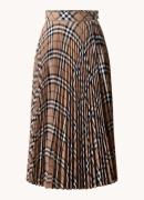 Burberry Midi rok van wol met plissé