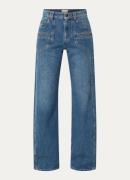 Isabel Marant Betiane high waist wide leg jeans met medium wassing