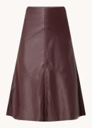 Bruuns Bazaar Eleen midi rok met blinde ritssluiting