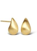 Casa Jewelry Drop S Satin oorstekers verguld