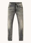 Diesel 2030 D-Krooley tapered jeans in lyocellblend met trekkoord