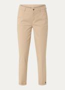 MAC Jeans Mid waist slim fit cropped chino met steekzakken en stretch