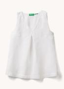 Benetton Tuniek met plooidetail en V-hals