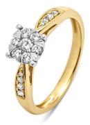 Diamond Point Gouden ring, 0-35 ct diamant, Enchanted