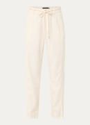 Claudia Sträter High waist slim fit broek in lyocellblend met strikcei...