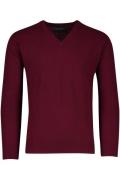 Alan Paine trui bordeaux class. fit v-hals lamswol