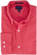 Gant casual overhemd normale fit roze effen katoen