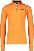 Portofino oranje polo lange mouw ml7