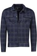 Blue Industry overshirt blauw geruit