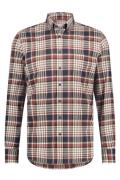 State of Art casual overhemd rood geruit met button down boord