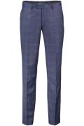 Portofino pantalon donkerblauw geruit normale fit