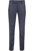 Pantalon Portofino donkerblauw geruit normale fit