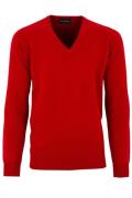 Alan Paine trui red Hampshire classic fit lamswol