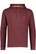 Hugo Boss sweater bordeaux effen katoen hoodie