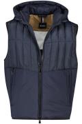 Hugo Boss bodywarmer waterafstotend donkerblauw normale fit effen