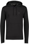 Hugo Boss sweater met logo zwart effen hoodie