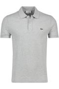 Lacoste polo slim fit grijs gemêleerd katoen