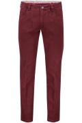 Meyer katoenen broek rood effen chino