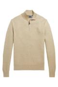 Polo Ralph Lauren trui beige effen wol opstaande kraag