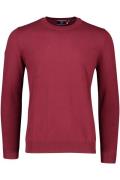 Superdry trui bordeaux effen katoen ronde hals