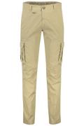 Aeronautica Militare katoenen broek beige effen katoen