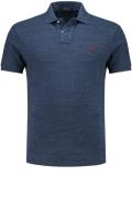 Polo Ralph Lauren poloshirt met logo blauw effen katoen normale fit