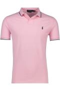 Polo Ralph Lauren poloshirt roze effen katoen normale fit korte mouw