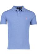 Katoenen Polo Ralph Lauren polo blauw effen normale fit