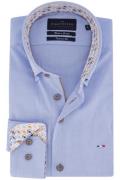 Portofino tailored fit overhemd blauw mouwlengte 7