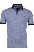 Baileys polo normale fit blauw streepje katoen