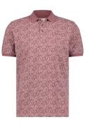 State of Art poloshirt katoen roze geprint