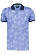 New Zealand Ounuora poloshirt normale fit blauw met print