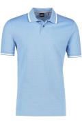 Hugo Boss poloshirt normale fit lichtblauw effen katoen