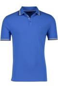 Portofino polo normale fit blauw effen katoen blauw zwarte details Imo...