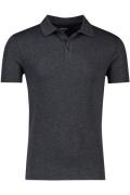 Strellson poloshirt korte mouw normale fit grijs effen katoen