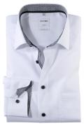 Zakelijk Olymp overhemd wijde fit wit effen katoen