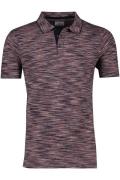 State of Art polo katoen donkerblauw geprint