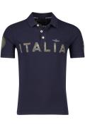 Aeronautica Militare polo regular fit navy effen