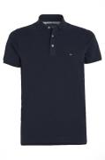 Tommy Hilfiger polo wijde fit donkerblauw Big & Tall