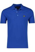 Lyle & Scott polo slim fit blauw effen