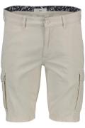 Brax bermuda regular fit licht beige rits+knoop sluiting