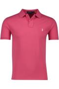 Polo Ralph Lauren polo Slim Fit 2 knoops roze effen katoen