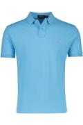 Polo Ralph Lauren polo 2-knoops normale fit blauw effen katoen